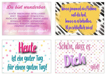 Laden Sie das Bild in den Galerie-Viewer, Edition Seidel Set 12 Postkarten mit Sprüchen. Karten mit Spruch. Geburtstagskarten Postkarte. Geschenk Dekoidee. Liebe Freundschaft Leben Motivation (20012)