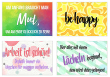 Laden Sie das Bild in den Galerie-Viewer, Edition Seidel Set 12 Postkarten mit Sprüchen. Karten mit Spruch. Geburtstagskarten Postkarte. Geschenk Dekoidee. Liebe Freundschaft Leben Motivation (20012)