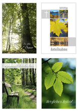 Laden Sie das Bild in den Galerie-Viewer, Edition Seidel Set 20 einfühlsame Trauerkarten/Beileidskarten mit Umschlag (20072)