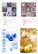 Laden Sie das Bild in den Galerie-Viewer, Edition Seidel Set 24 (2 x 12) Weihnachtskarten mit Umschlag (20146)