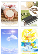 Laden Sie das Bild in den Galerie-Viewer, Edition Seidel Set 24 Kommunionskarten mit Umschlag (2x12) (20173)