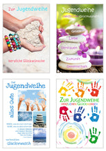 Laden Sie das Bild in den Galerie-Viewer, Edition Seidel Set 9 Premium Karten zur Jugendweihe mit Umschlag (20198)