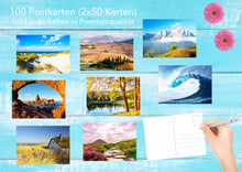 Laden Sie das Bild in den Galerie-Viewer, Edition Seidel Set 100 Premium Postkarten Landschaften Natur Meer Berge Wälder Täler Karten Postkarte (2x50 Karten) (20239)