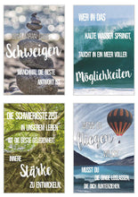 Laden Sie das Bild in den Galerie-Viewer, Edition Seidel Set 25 Postkarten Leben & Momente mit Sprüchen. Karten mit Spruch. Geburtstagskarten Postkarte. Geschenk Dekoidee. Liebe Freundschaft Leben Motivation (20245)