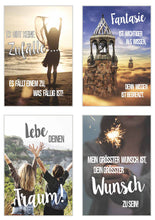 Laden Sie das Bild in den Galerie-Viewer, Edition Seidel Set 25 Postkarten Leben & Momente mit Sprüchen. Karten mit Spruch. Geburtstagskarten Postkarte. Geschenk Dekoidee. Liebe Freundschaft Leben Motivation (20245)