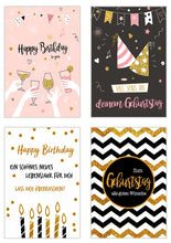 Laden Sie das Bild in den Galerie-Viewer, Edition Seidel Set 20 exklusive Premium Geburtstagskarten mit Briefumschlag. Glückwunschkarte Grusskarte Geburtstag Geburtstagskarte Mann Frau Karten Happy Birthday Billet Sprüche (20322)