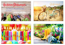 Laden Sie das Bild in den Galerie-Viewer, Edition Seidel Set 20 exklusive Premium Geburtstagskarten mit Briefumschlag. Glückwunschkarte Grusskarte Geburtstag Geburtstagskarte Mann Frau Karten Happy Birthday (20359)