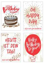Laden Sie das Bild in den Galerie-Viewer, Edition Seidel Set 20 exklusive Premium Geburtstagskarten mit Briefumschlag. Glückwunschkarte Grusskarte Geburtstag Geburtstagskarte Mann Frau Karten Happy Birthday (20365)