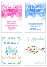 Laden Sie das Bild in den Galerie-Viewer, Edition Seidel Set 12 Premium Konfirmationskarten mit Umschlag (20505)