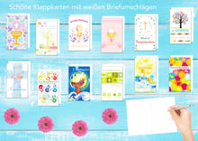 Laden Sie das Bild in den Galerie-Viewer, Edition Seidel Set 12 Konfirmationskarten mit Umschlag (20509)