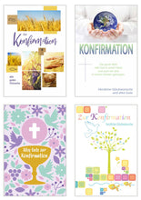 Laden Sie das Bild in den Galerie-Viewer, Edition Seidel Set 12 Konfirmationskarten mit Umschlag (20511)