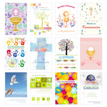 Laden Sie das Bild in den Galerie-Viewer, Edition Seidel Set 12 Kommunionskarten mit Umschlag (20517)