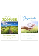 Laden Sie das Bild in den Galerie-Viewer, Edition Seidel Set 10 Premium Karten zur Jugendweihe mit Umschlag (20521)