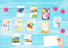 Laden Sie das Bild in den Galerie-Viewer, Edition Seidel Set 10 Premium Karten zur Jugendweihe mit Umschlag (20521)