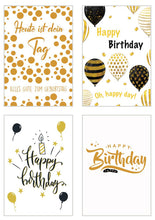 Laden Sie das Bild in den Galerie-Viewer, Edition Seidel Set 20 exklusive Premium Geburtstagskarten mit Briefumschlag. Glückwunschkarte Grusskarte Geburtstag Geburtstagskarte Mann Frau Karten Happy Birthday (20532)
