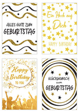Laden Sie das Bild in den Galerie-Viewer, Edition Seidel Set 12 exklusive Geburtstagskarten mit Umschlag. Glückwunschkarte Grusskarte zum Geburtstag. Geburtstagskarte Karte Mann Frau (20537)