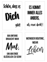 Laden Sie das Bild in den Galerie-Viewer, Edition Seidel Set 25 Postkarten Leben & Momente mit Sprüchen. Karten mit Spruch. Geburtstagskarten Postkarte. Geschenk Dekoidee. Liebe Freundschaft Leben Motivation (20541)