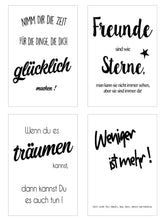 Laden Sie das Bild in den Galerie-Viewer, Edition Seidel Set 25 Postkarten Leben & Momente mit Sprüchen. Karten mit Spruch. Geburtstagskarten Postkarte. Geschenk Dekoidee. Liebe Freundschaft Leben Motivation (20541)