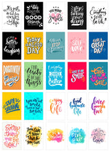 Laden Sie das Bild in den Galerie-Viewer, Edition Seidel Set 25 Postkarten Leben & Momente mit Sprüchen. Karten mit Spruch. Geburtstagskarten Postkarte. Geschenk Dekoidee. Liebe Freundschaft Leben Motivation Englisch (20576)
