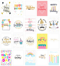 Laden Sie das Bild in den Galerie-Viewer, Edition Seidel Set exklusive Premium Geburtstagskarten mit Umschlag. Glückwunschkarte Grusskarte zum Geburtstag. Geburtstagskarte Mann Frau Karten Billet Happy Birthday (Set 5) (20809)