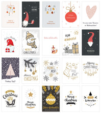 Laden Sie das Bild in den Galerie-Viewer, Edition Seidel Set 20 exklusive Premium Weihnachtskarten mit Umschlag (21109)