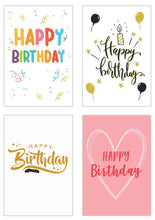 Laden Sie das Bild in den Galerie-Viewer, Edition Seidel Set exklusive Premium Geburtstagskarten mit Umschlag. Glückwunschkarte Grusskarte zum Geburtstag. Geburtstagskarte Mann Frau Karten Billet Happy Birthday (Set 5) (20809)