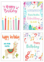 Laden Sie das Bild in den Galerie-Viewer, Edition Seidel Set 20 exklusive Premium Geburtstagskarten mit Briefumschlag. Glückwunschkarte Grusskarte Geburtstag Geburtstagskarte Mann Frau Karten Happy Birthday Billet Sprüche (20846)