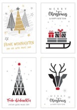 Laden Sie das Bild in den Galerie-Viewer, Edition Seidel Set 20 exklusive Premium Weihnachtskarten mit Umschlag (20679)