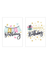 Laden Sie das Bild in den Galerie-Viewer, Edition Seidel Set 20 Geburtstagskarten Postkarten Glückwunschkarte Grusskarte Geburtstag Geburtstagskarte Mann Frau Karten Happy Birthday Billet Sprüche (SW02)