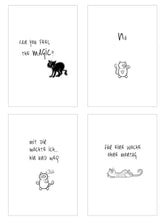 Laden Sie das Bild in den Galerie-Viewer, Edition Seidel Set 20 Postkarten lustige Katzen mit Sprüchen. Karten mit Spruch. Liebe Freundschaft Leben Motivation Geburtstagskarten lustig Postkarte Karte (SW05) (23001)