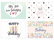 Laden Sie das Bild in den Galerie-Viewer, Edition Seidel Set 40 Geburtstagskarten Postkarten Glückwunschkarte Grusskarte Geburtstag Geburtstagskarte Mann Frau Karten Happy Birthday Billet (SW02) (21224)