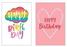 Laden Sie das Bild in den Galerie-Viewer, Edition Seidel Set 6 exklusive Geburtstagskarten mit Umschlag. Glückwunschkarte Grusskarte zum Geburtstag. Geburtstagskarte Karte Mann Frau (Doppelkarten/Klappkarten mit Briefumschlag)
