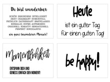 Laden Sie das Bild in den Galerie-Viewer, Edition Seidel Set 25 Postkarten Leben & Momente mit Sprüchen. Karten mit Spruch. Geburtstagskarten Postkarte. Geschenk Dekoidee. Liebe Freundschaft Leben Motivation lustig (20553)