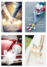 Laden Sie das Bild in den Galerie-Viewer, Edition Seidel Set 9 hochwertige Designer Premium Hochzeitskarten mit Briefumschlägen (20278)