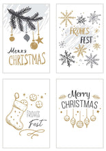 Laden Sie das Bild in den Galerie-Viewer, Edition Seidel Set 20 exklusive Premium Weihnachtskarten mit Umschlag (21108)