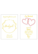 Laden Sie das Bild in den Galerie-Viewer, Edition Seidel Set 6 hochwertige Designer Premium Hochzeitskarten mit Umschlag (20312)