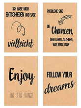 Laden Sie das Bild in den Galerie-Viewer, Edition Seidel Set 36 Postkarten auf Kraftpapier gedruckt Leben & Momente mit Sprüchen. Karten mit Spruch. Geburtstagskarten. Liebe Freundschaft Motivation (SW02) (21233)