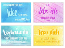 Laden Sie das Bild in den Galerie-Viewer, Edition Seidel Set 40 Postkarten Leben & Momente mit Sprüchen. Karten mit Spruch Postcrossing Geburtstagskarten. Geschenkidee Dekoidee. Liebe Freundschaft Leben Motivation lustig (SW02) (21231)