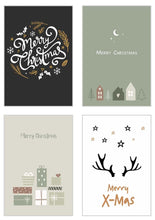 Laden Sie das Bild in den Galerie-Viewer, Edition Seidel Set 20 Premium Designer Weihnachtskarten mit Briefumschlag - Karten Weihnachten Postkarten (21787)