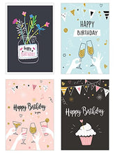 Laden Sie das Bild in den Galerie-Viewer, Edition Seidel Set 36 Geburtstagskarten Postkarten Glückwunschkarte Grusskarte Geburtstag Geburtstagskarte Mann Frau Karten Happy Birthday Billet (SW02) (21223)