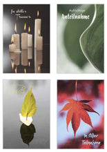 Laden Sie das Bild in den Galerie-Viewer, Edition Seidel Set 20 Premium Trauerkarten / Beileidskarten mit Umschlag. Trauerkarte Beileidskarte mit Spruch schreiben (Doppelkarten/Klappkarten mit Briefumschlag) (SW02) (21252)