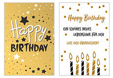 Laden Sie das Bild in den Galerie-Viewer, Edition Seidel Set exklusive Premium Geburtstagskarten mit Briefumschlag. Glückwunschkarte Grusskarte Geburtstag Geburtstagskarte Mann Frau Karten Happy Birthday Billet Sprüche