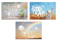 Laden Sie das Bild in den Galerie-Viewer, Edition Seidel Set 25 Postkarten Leben & Momente mit Sprüchen. Karten mit Spruch Postcrossing Geburtstagskarten. Geschenkidee Dekoidee. Liebe Freundschaft Leben Motivation lustig (SW03) (23002)