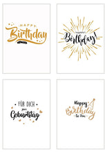 Laden Sie das Bild in den Galerie-Viewer, Edition Seidel Set 20 exklusive Premium Geburtstagskarten mit Briefumschlag Glückwunschkarte Grusskarte Geburtstag Geburtstagskarte Mann Frau Karten Happy Birthday Sprüche