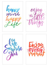 Laden Sie das Bild in den Galerie-Viewer, Edition Seidel Set 25 Postkarten Leben & Momente mit Sprüchen. Karten mit Spruch. Geburtstagskarten Postkarte. Geschenk Dekoidee. Liebe Freundschaft Leben Motivation Englisch (20626)