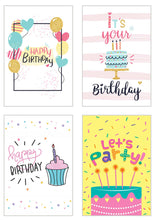 Laden Sie das Bild in den Galerie-Viewer, Edition Seidel Set 20 exklusive Premium Geburtstagskarten mit Briefumschlag. Glückwunschkarte Grusskarte Geburtstag Geburtstagskarte Mann Frau Karten Happy Birthday Billet Sprüche (20811)