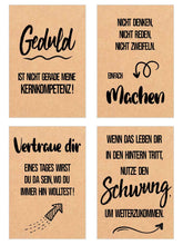 Laden Sie das Bild in den Galerie-Viewer, Edition Seidel Set 18 Postkarten Leben & Momente mit schönen Sprüchen gedruckt auf hochwertigem Kraftpapier (20836)