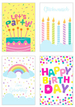 Laden Sie das Bild in den Galerie-Viewer, Edition Seidel Set exklusive Premium Geburtstagskarten mit Umschlag. Glückwunschkarte Grusskarte zum Geburtstag. Geburtstagskarte Mann Frau Karten Billet Happy Birthday (Set 5) (20809)