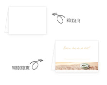 Laden Sie das Bild in den Galerie-Viewer, Edition Seidel Set 50 Premium Tischkarten Platzkarten Namenskarten Kommunion Konfirmation Firmung Hochzeit Geburtstag Taufe Feier Familienfeier Goldhochzeit Diamanthochzeit Stein Fisch - Schön, dass du da bist (21685)