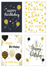 Laden Sie das Bild in den Galerie-Viewer, Edition Seidel Set 20 exklusive Premium Geburtstagskarten mit Briefumschlag Glückwunschkarte Grusskarte Geburtstag Geburtstagskarte Mann Frau Karten Happy Birthday Sprüche